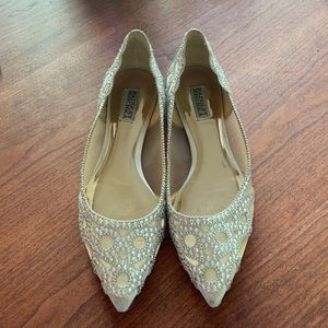 Badgley Mischka Wedding flats!